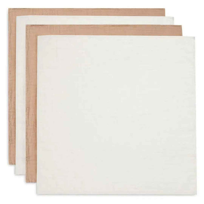 Jollein® Komplet 4 tetra pleničk 70x70cm Biscuit/Ivory Jollein
