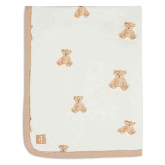 Jollein® Bombažna odejica Teddy Bear 75x100 Jollein