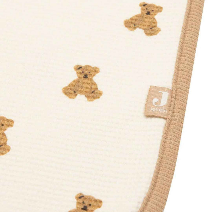 Jollein® Bombažna odejica Mini Teddy Bear Little Waffle 75x100 Jollein