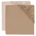 Jollein® Bombažna rjuha 2 kosa 140x70/150x75 Wild Rose/Biscuit Jollein