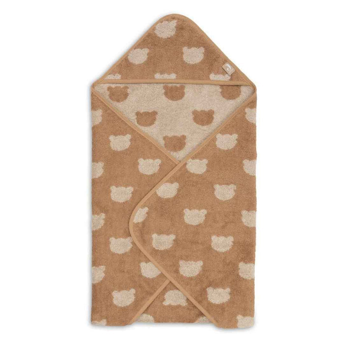 Jollein® Brisača s kapuco Jacquard Teddy Bear 75x75 Jollein