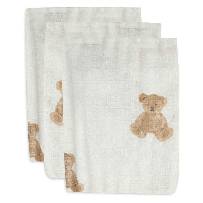 Jollein® Komplet 3 tetra pleničk Teddy Bear 31x31 cm Jollein