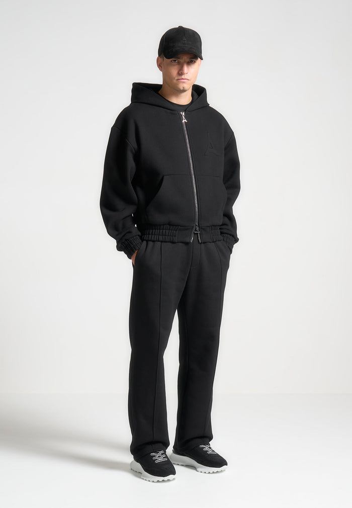 js006-embossed-zip-hoodie-black