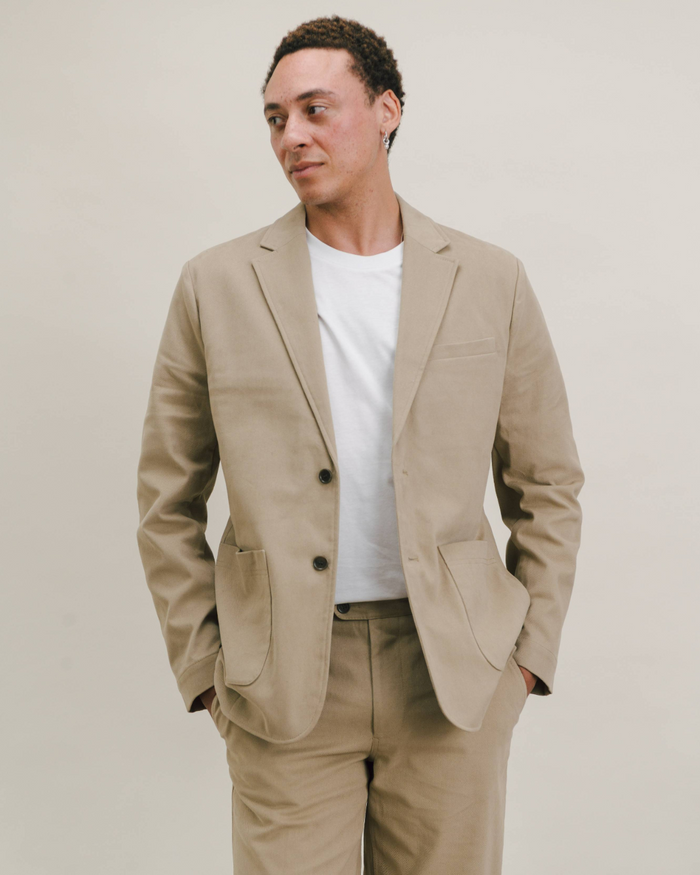 Khaki Cream Cotton Chinos