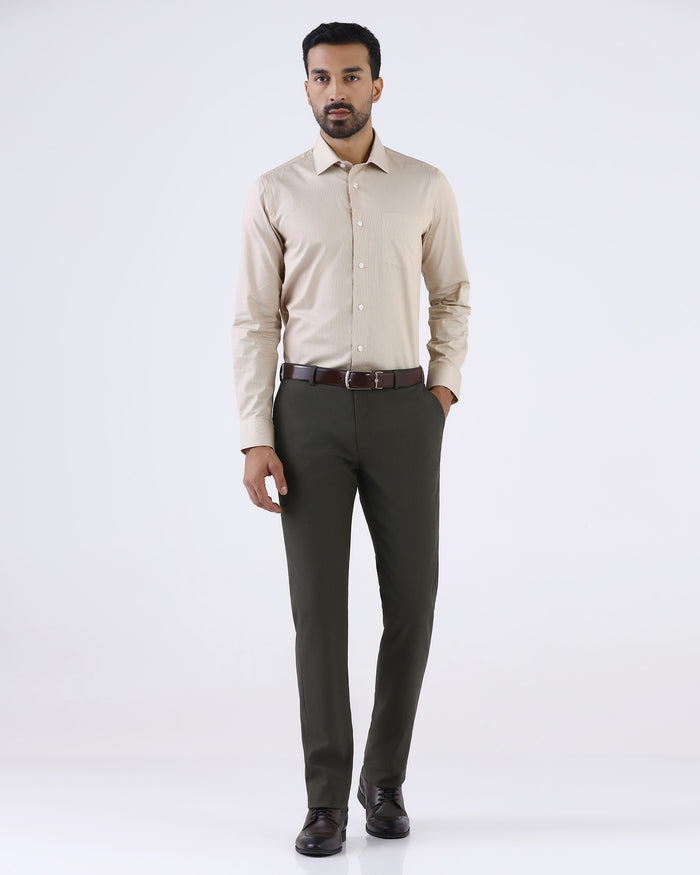 Khaki Formal Shirts - Disprin