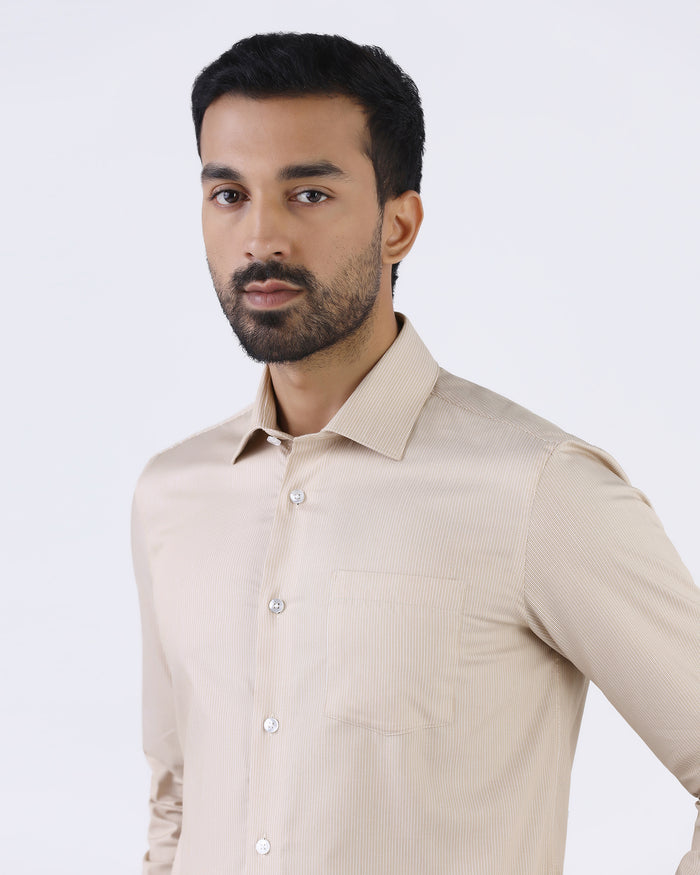 Khaki Formal Shirts - Disprin
