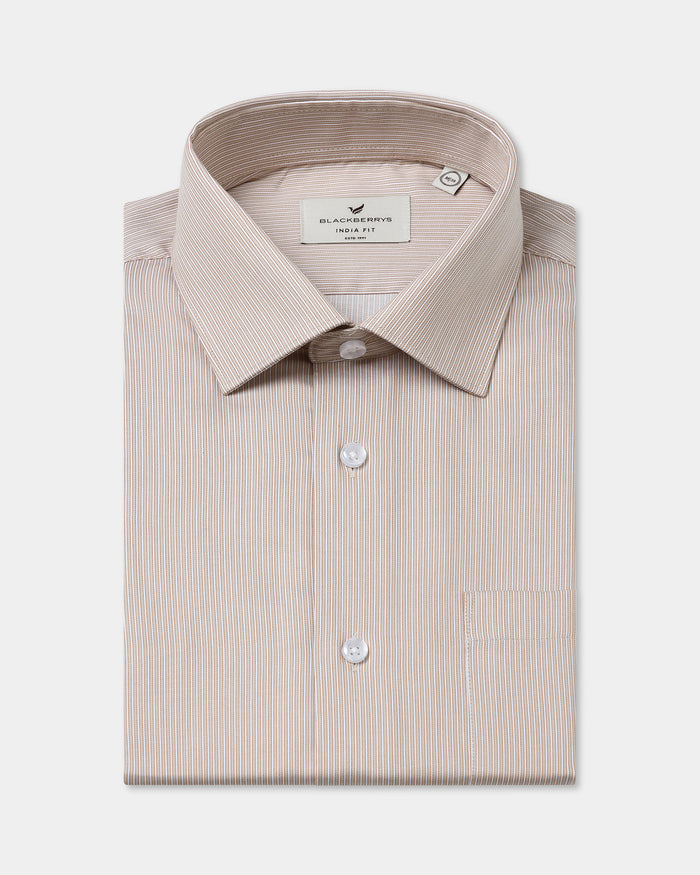 Khaki Formal Shirts - Disprin