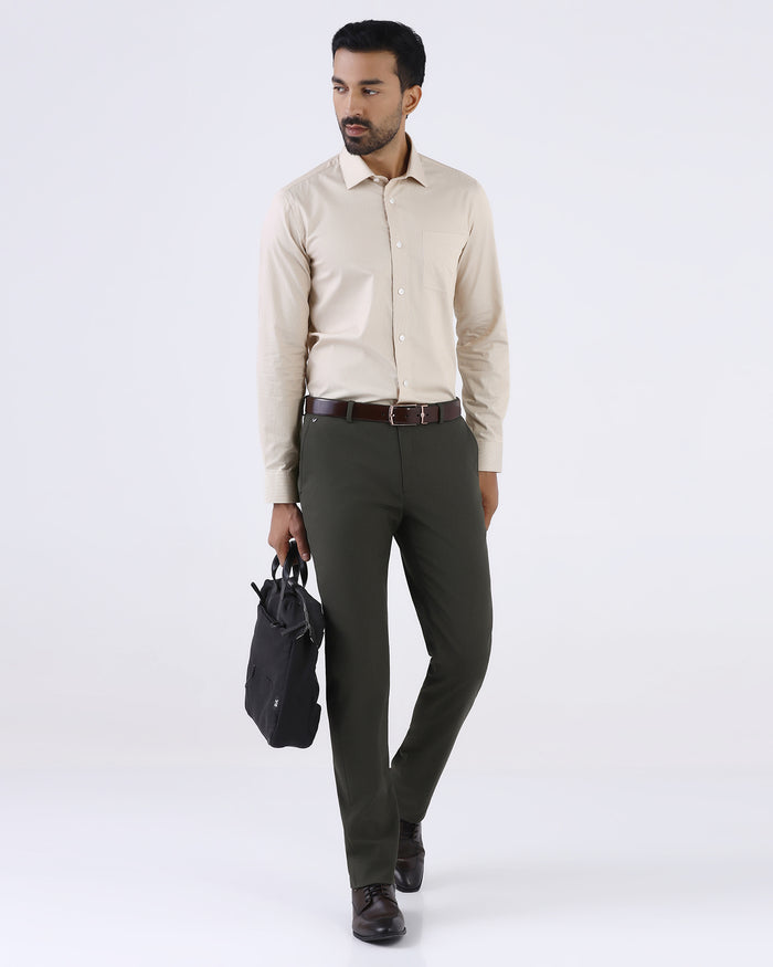 Khaki Formal Shirts - Disprin