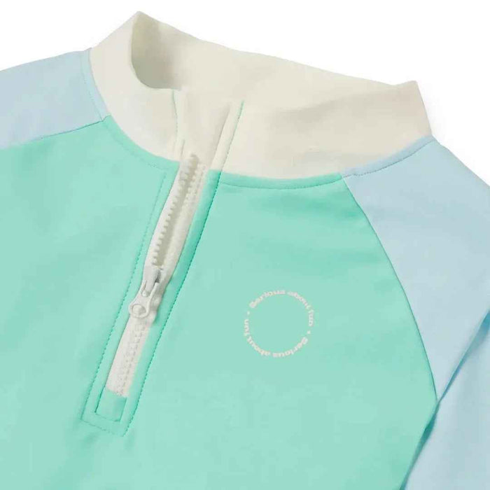 KiETLA® Otroška kopalna majica z dolgimi rokavi Green/Blue Ki ET LA
