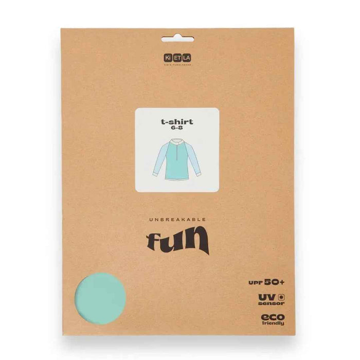 KiETLA® Otroška kopalna majica z dolgimi rokavi Green/Blue Ki ET LA