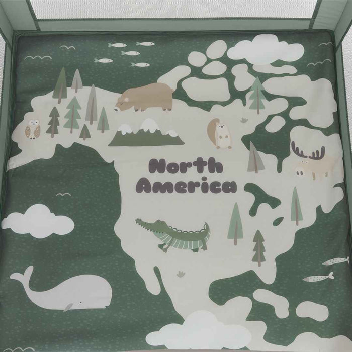 KikkaBoo® Otroška stajica North America Green 2026 KikkaBoo