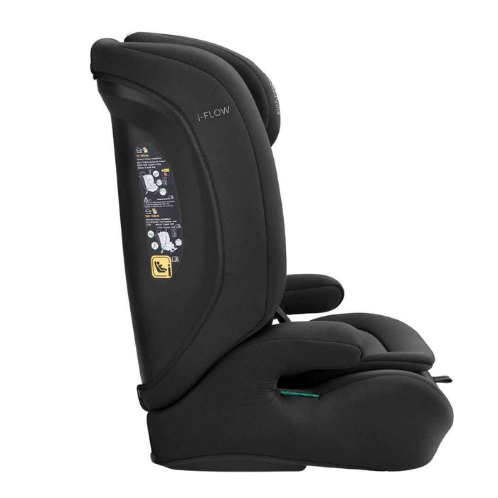 KikkaBoo® Otroški avtosedež i-Flow i-SIZE (76-150 cm) Black KikkaBoo
