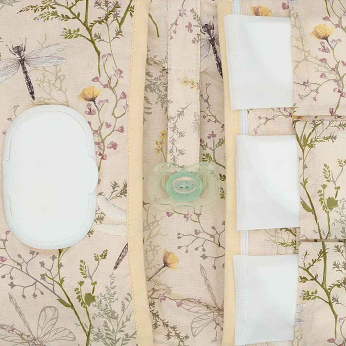 KikkaBoo® Torbica za plenice Secret Garden Beige KikkaBoo