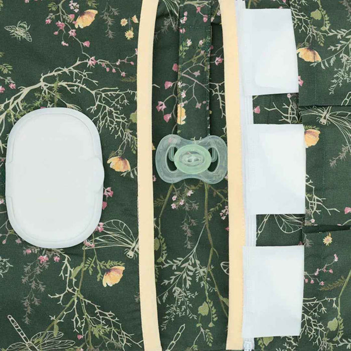 KikkaBoo® Torbica za plenice Secret Garden Green KikkaBoo