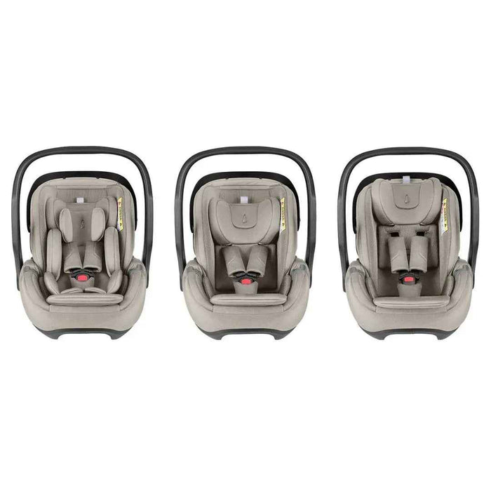 KikkaBoo® Platinum Otroški voziček 5v1 Goya + Avtosedež i-Class i-SIZE (40-87 cm) + Avtosedež i-Class Plus i-SIZE (40-105 cm) + Vrtljiva Isofix baza i-Class 360 Champagne KikkaBoo