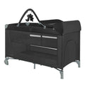 KikkaBoo® Prenosna posteljica 2 levels 125x65 So Gifted PLUS Black 2026 KikkaBoo