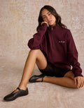 Knit Half Zip in Fig