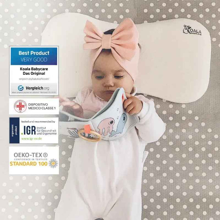 Koala Babycare® Moj prvi vzglavnik Perfect Head Maxi AIR Grey Koala Babycare