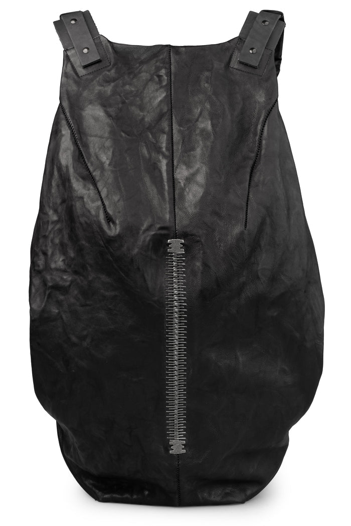 Large leather backpack