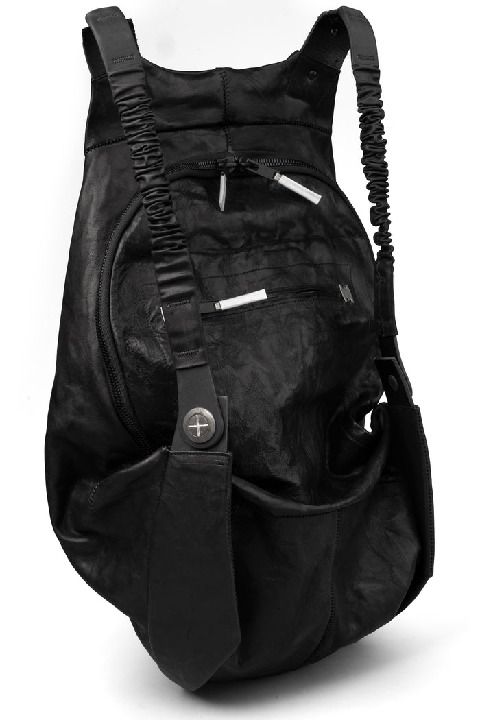 Large leather backpack