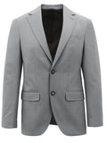 Lazio 112 Grey Wool Stretch Suit Jacket
