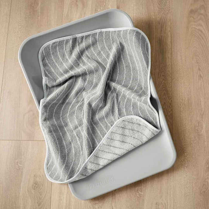 Leander® Bombažna brisača Woodland Cool Grey 65x50 Leander