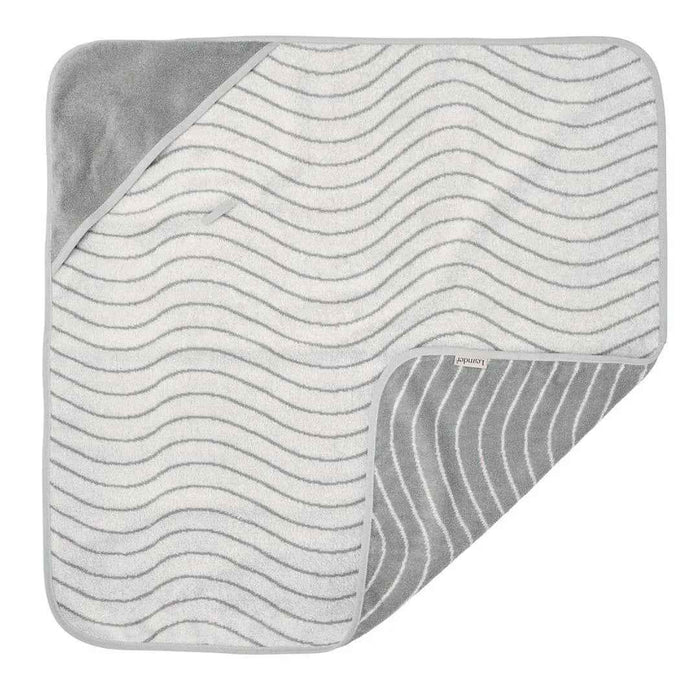 Leander® Bombažna brisača s kapuco Woodland Cool Grey 80x80 Leander