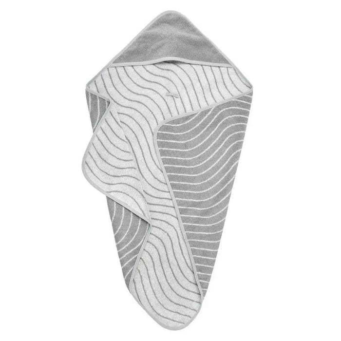 Leander® Bombažna brisača s kapuco Woodland Cool Grey 80x80 Leander