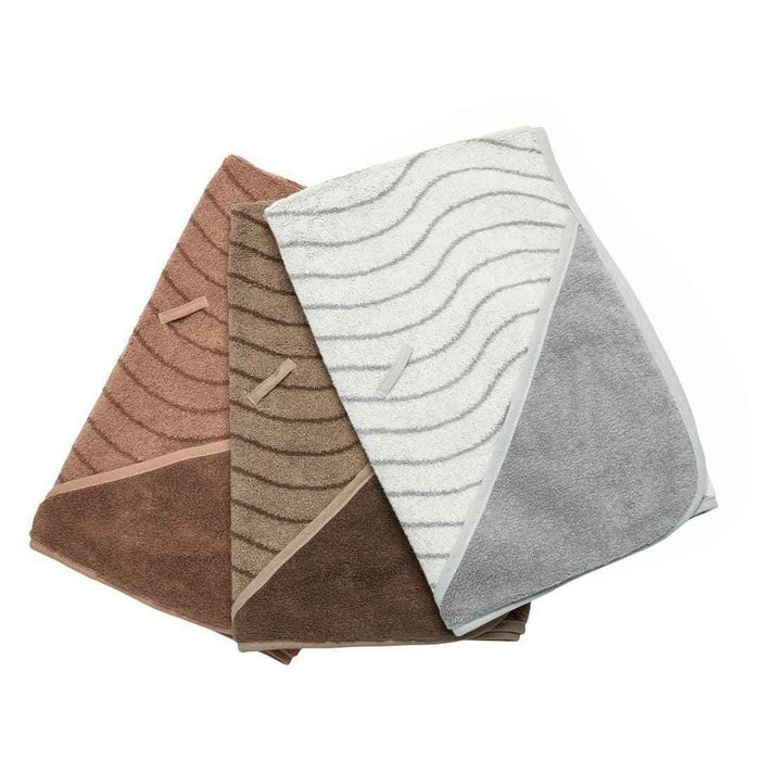 Leander® Bombažna brisača s kapuco Woodland Cool Grey 80x80 Leander