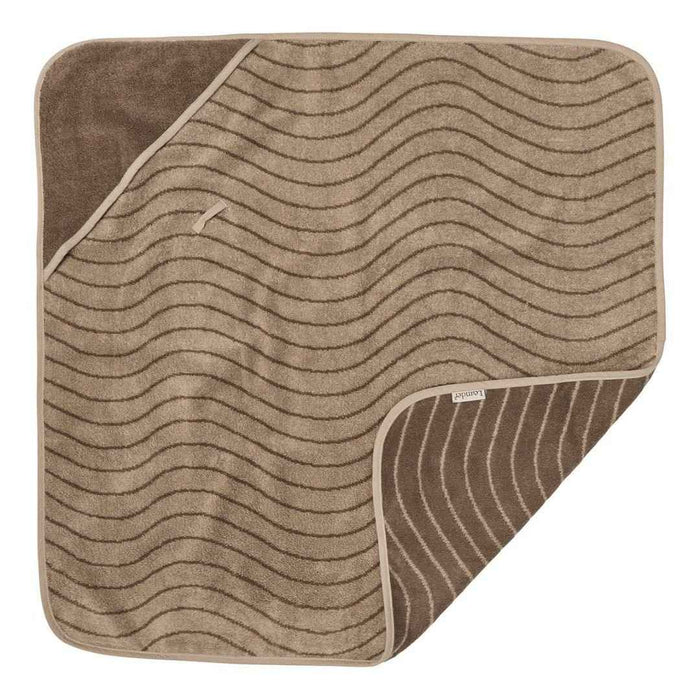 Leander® Bombažna brisača s kapuco Woodland Mocca 80x80 Leander