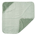 Leander® Bombažna brisača s kapuco Woodland Sage Green 80x80 Leander