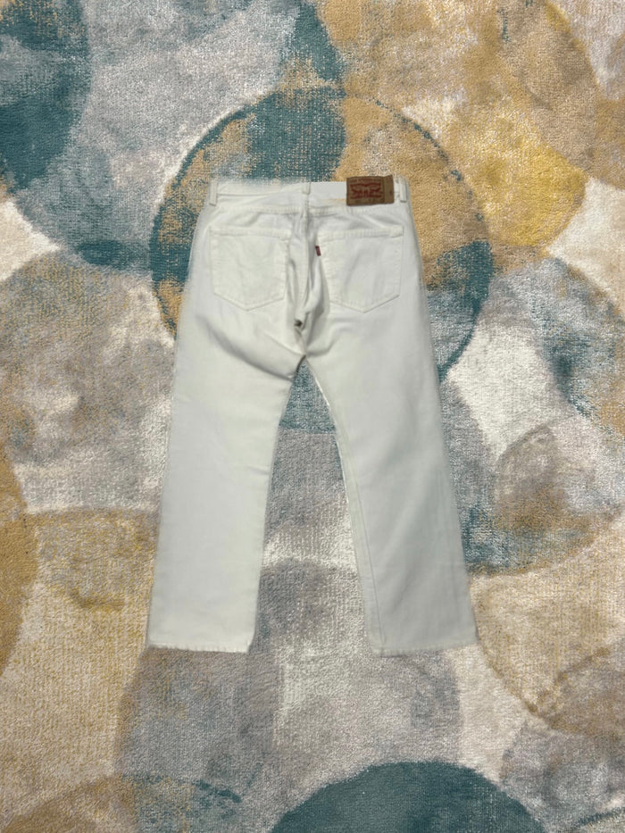 Levi's 501 White Heavy Denim Pants