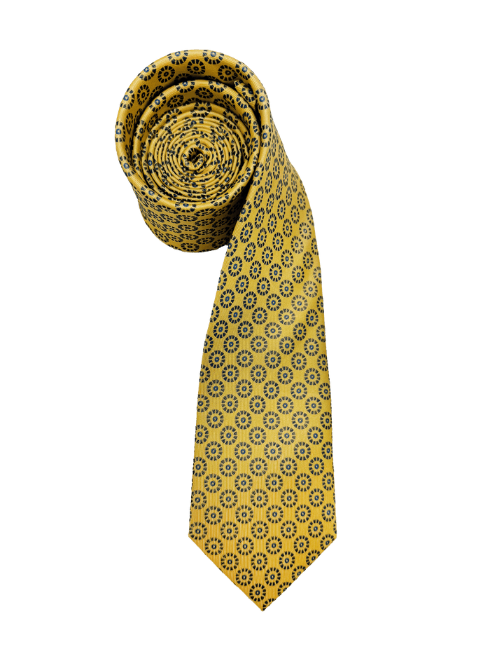Lexington Gold Medallion Silk Tie