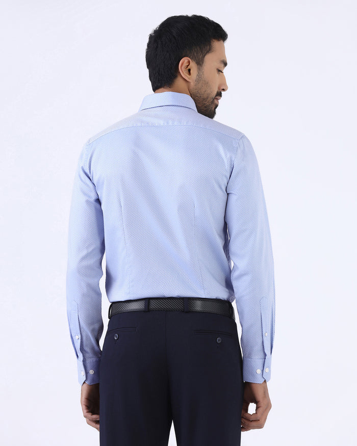Light Blue Staples Dobby Formal Shirts - Bernard