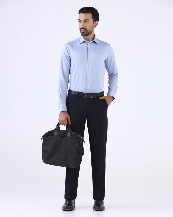 Light Blue Staples Dobby Formal Shirts - Bernard