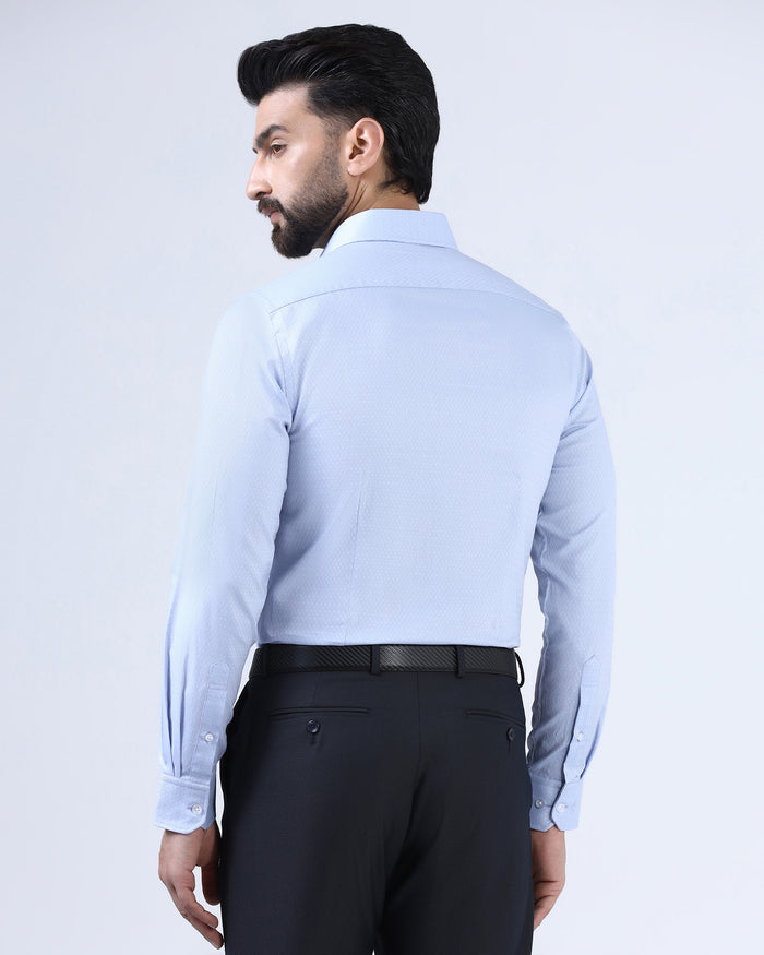 Light Blue Staples Dobby Formal Shirts - Hydra