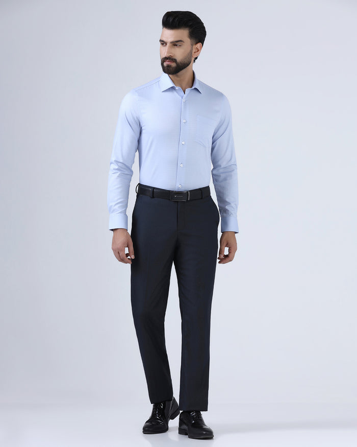 Light Blue Staples Dobby Formal Shirts - Hydra