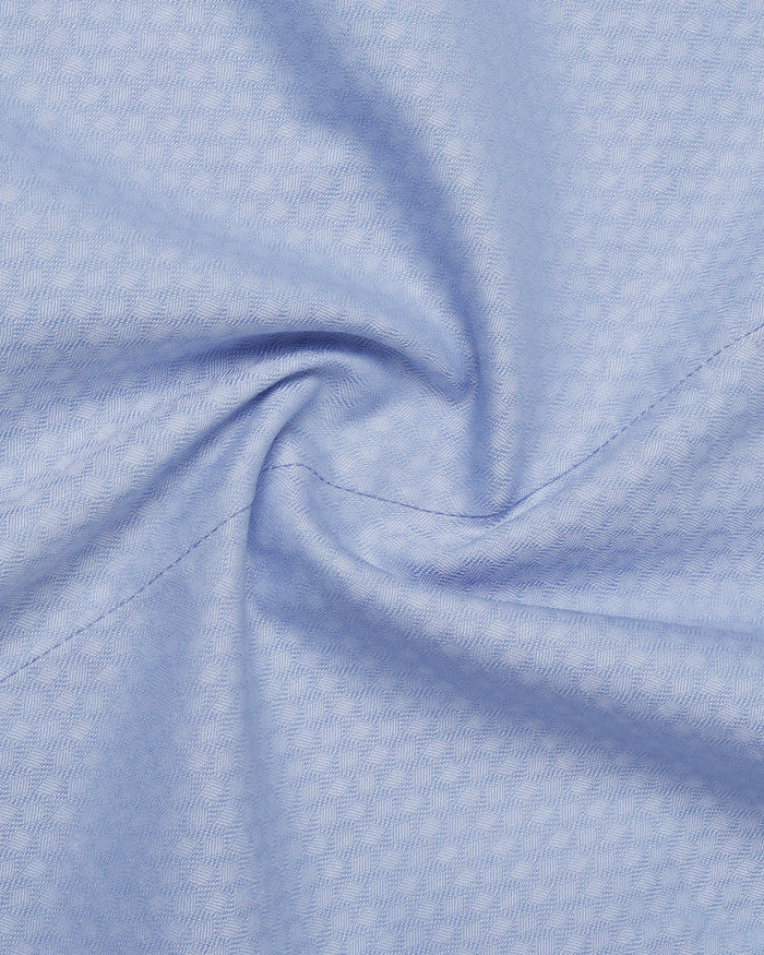 Light Blue Staples Dobby Formal Shirts - Hydra