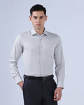 LONG SLEEVE SLIM FIT DOBBY SHIRT
