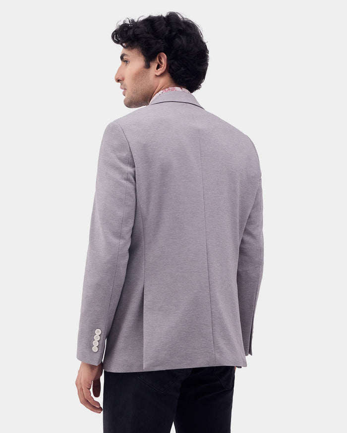 Light Grey Textured Blazer - Caleb