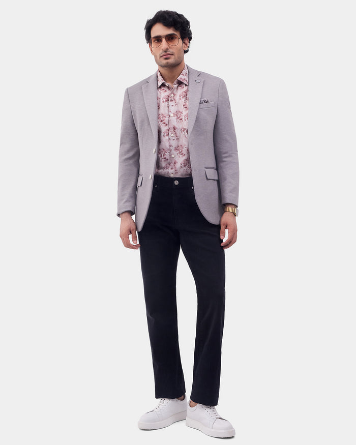 Light Grey Textured Blazer - Caleb