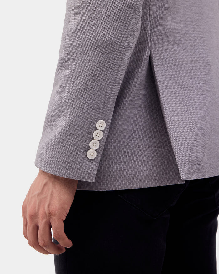 Light Grey Textured Blazer - Caleb