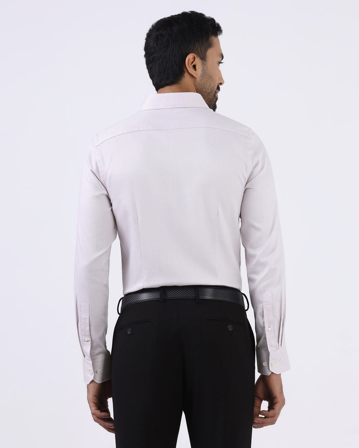 Light Pink Staples Dobby Formal Shirts - Bridget