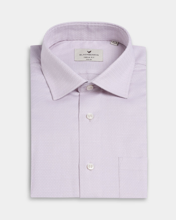 Light Pink Staples Dobby Formal Shirts - Bridget