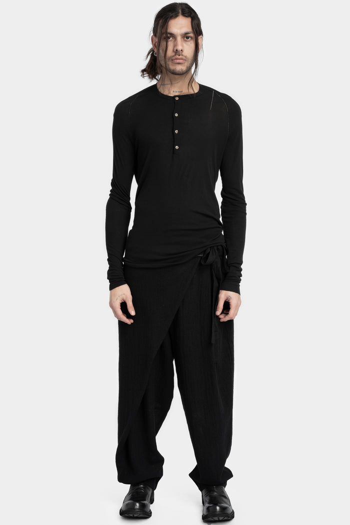 Marc Point | AW24 - Lightweight wool / silk ls henley T-Shirt