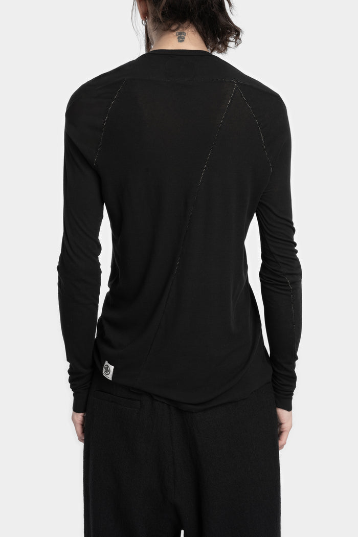 Marc Point | AW24 - Lightweight wool / silk ls henley T-Shirt
