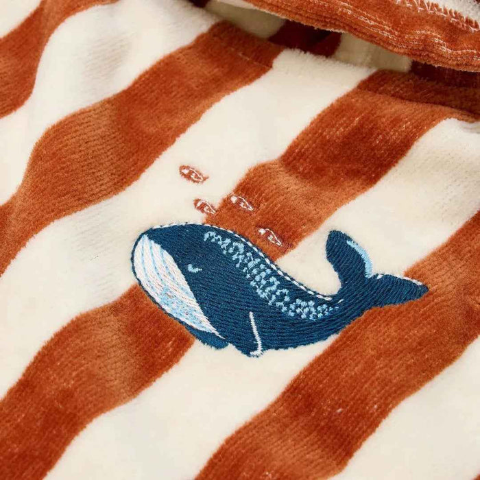 Little Dutch® Pončo za plažo Ocean World Brown Stripe Little Dutch