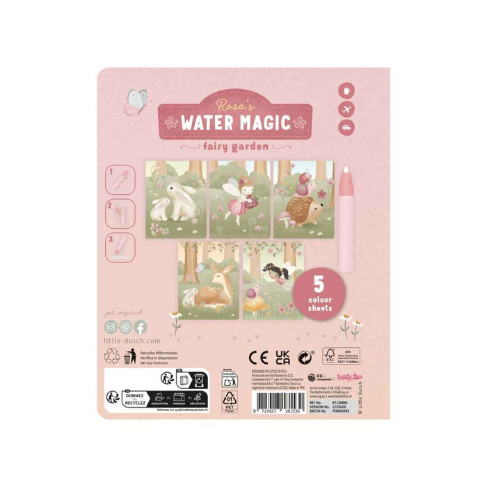 Little Dutch® Čarobna vodna knjiga Rosa Fairy Garden Little Dutch