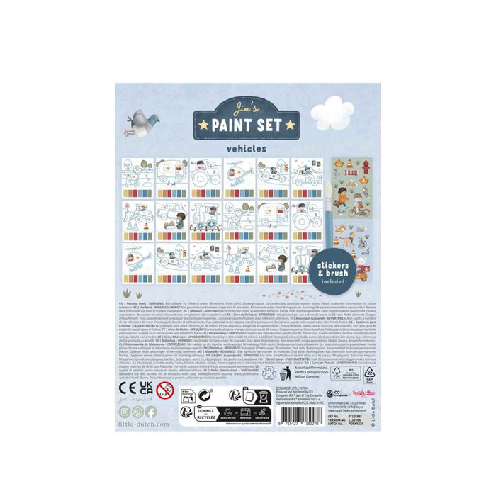 Little Dutch® Set za slikanje Jim Vehicles Little Dutch