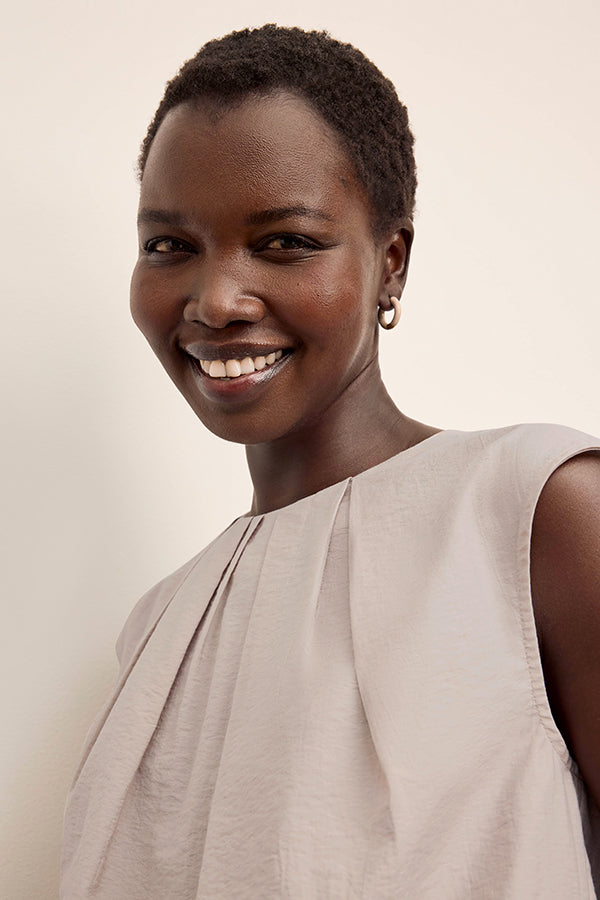 image of the liv earring in taupe | Exclude | Grid Hover